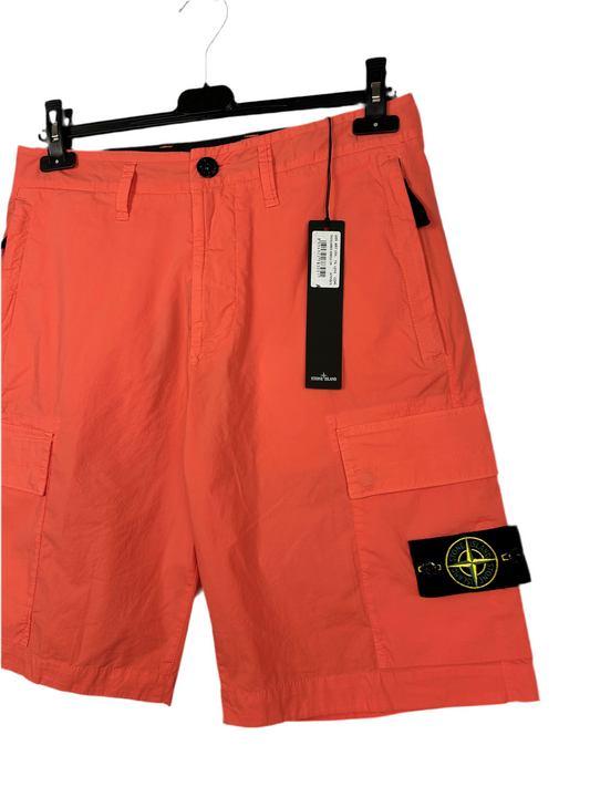 Pantaloncini cargo arancioni Stone Island (nuovi con cartellino) - Taglia W29