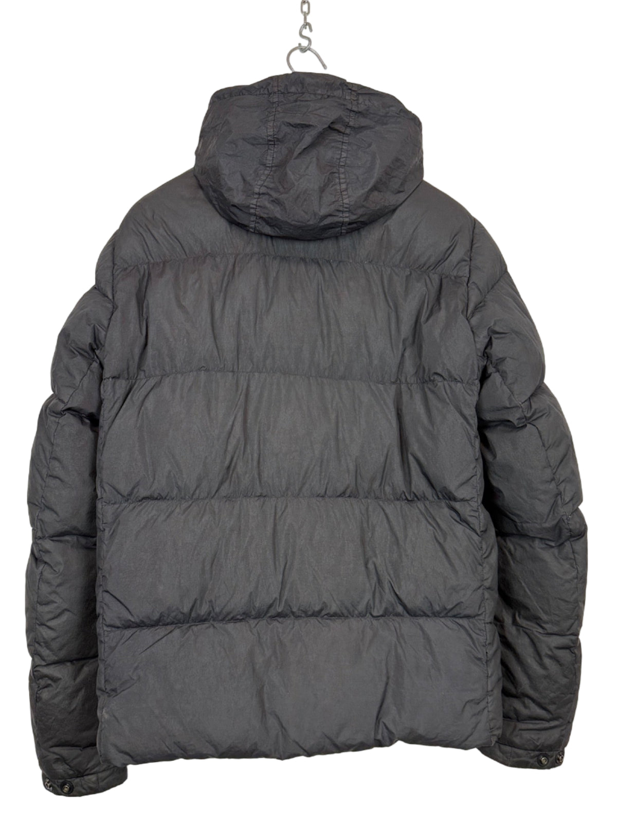 Giacca grigio scuro Garment Dyed Crinkle Reps NY Down Stone Island - Taglia M