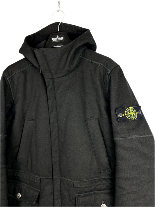 Giacca nera Stone Island "Panno-R 4L Stretch" - Taglia L