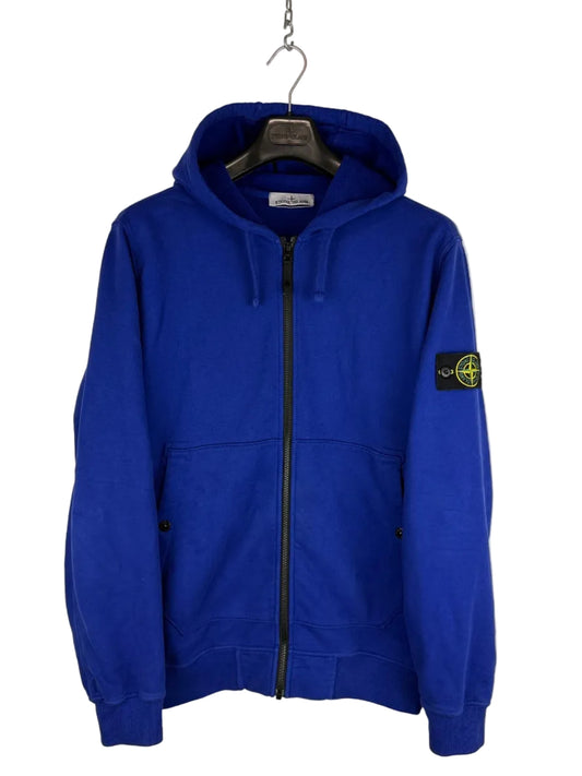 Felpa blu con zip e cappuccio Stone Island - Taglia XL