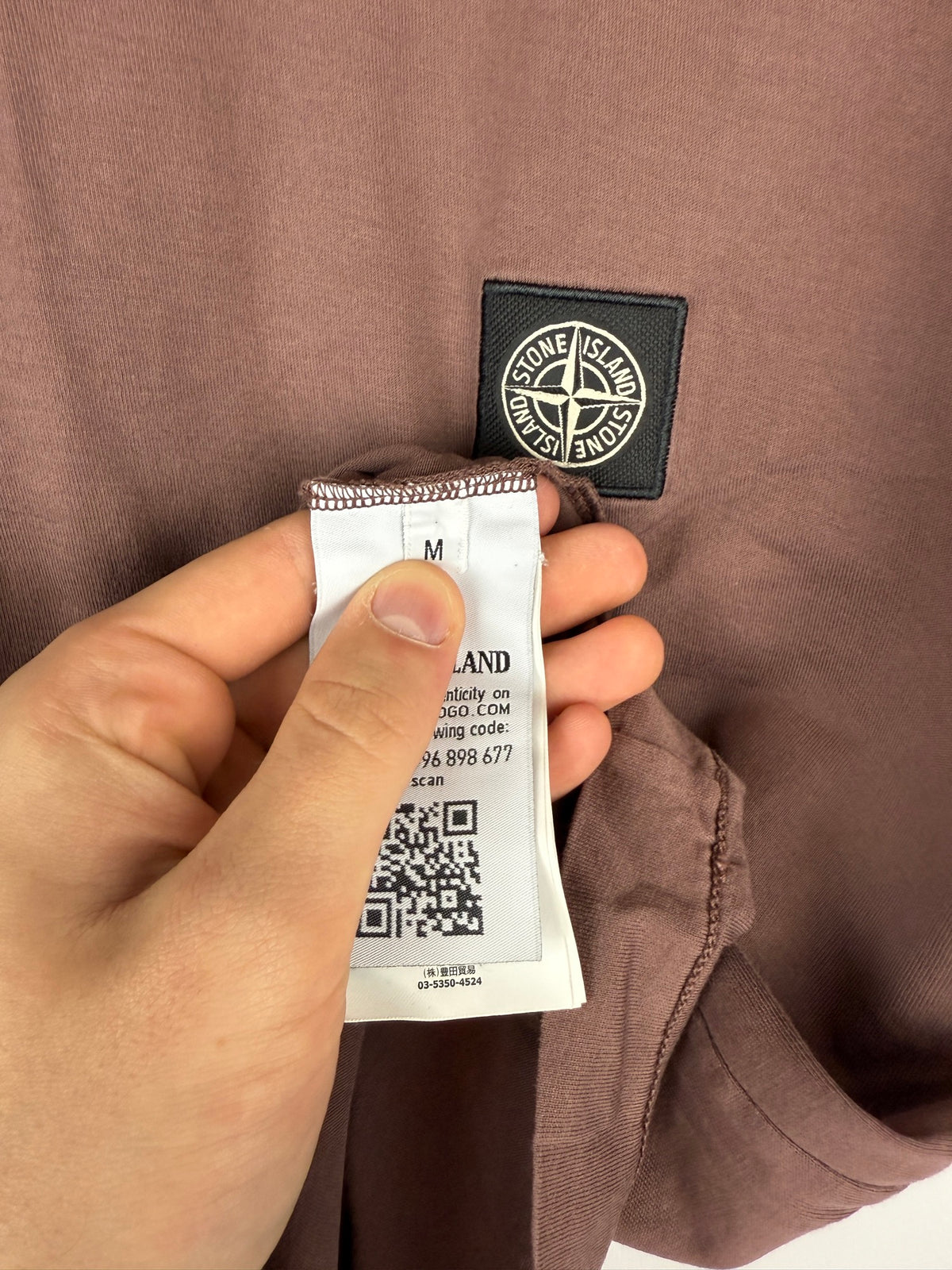 T-shirt marrone Stone Island - Taglia M