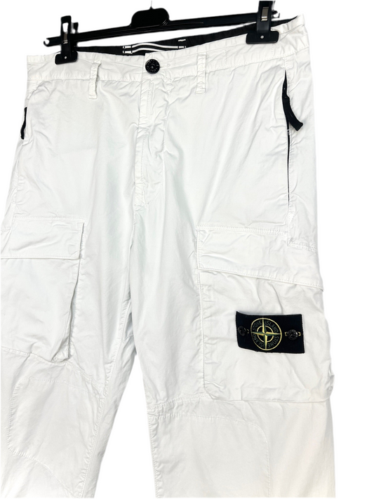 Pantaloni cargo bianchi Stone Island - Taglia W31