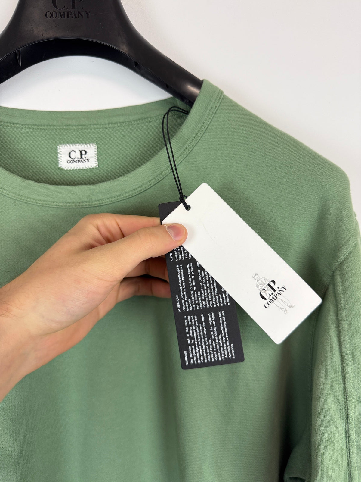 Felpa verde C.P. Company (nuova con cartellino) - Taglia XL