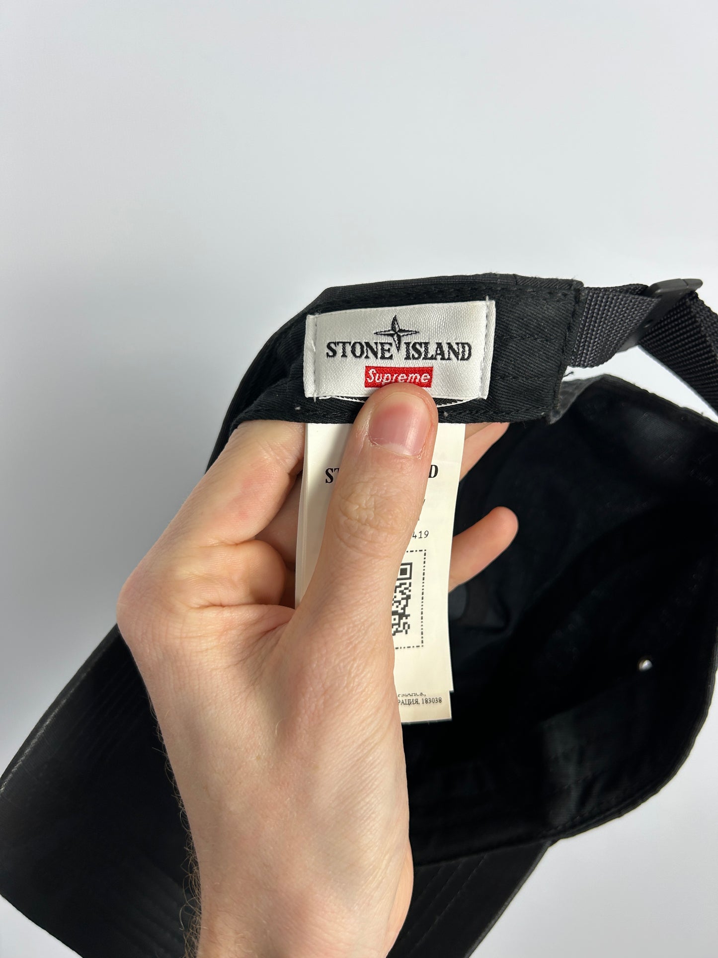 Cappello con visiera Ice Camo Supreme X Stone Island