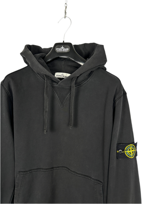 Felpa nera con cappuccio Stone Island - Taglia XL