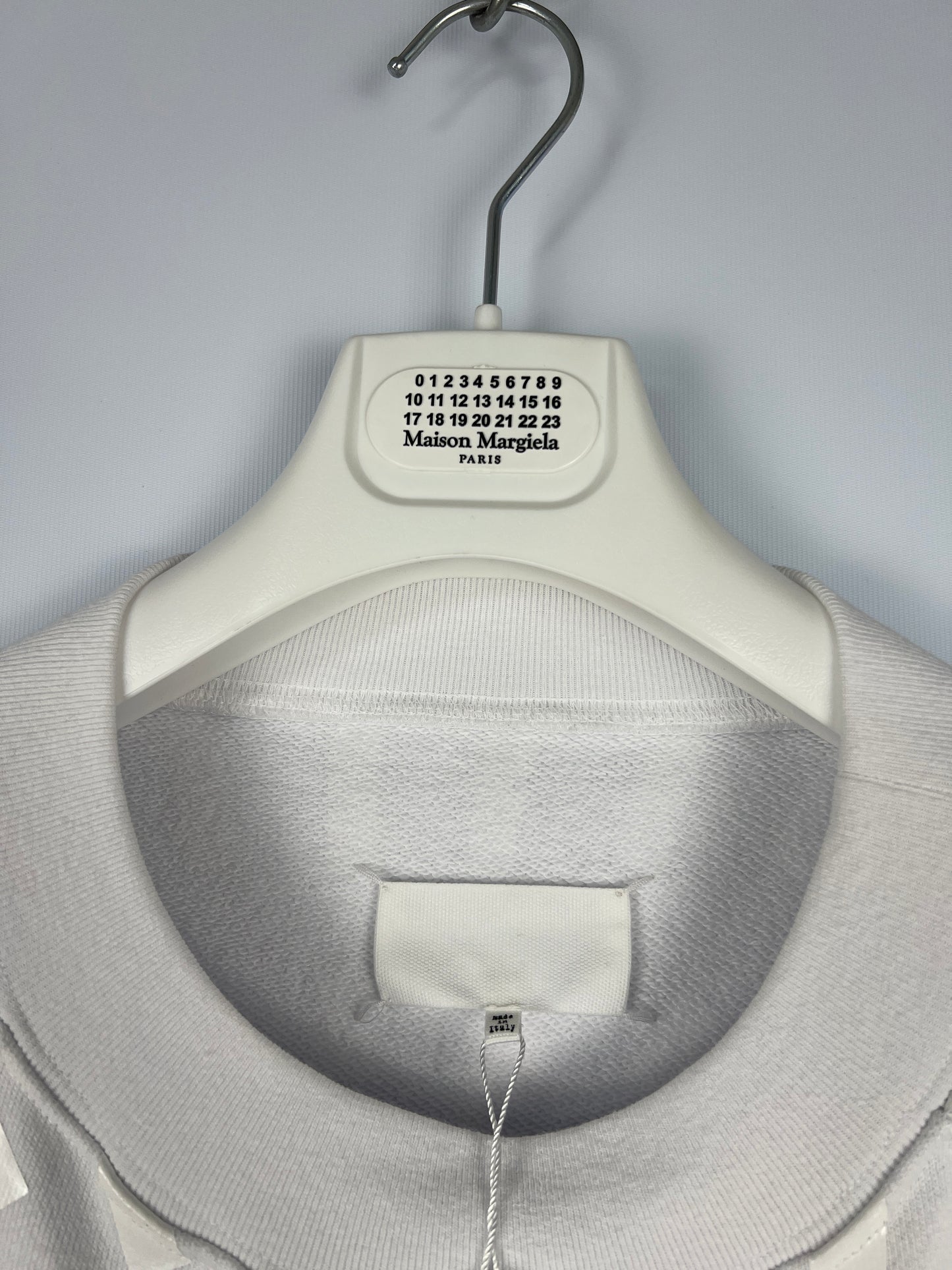 Felpa bianca "Artisanal" Maison Martin Margiela (nuova con cartellino) - Taglia S