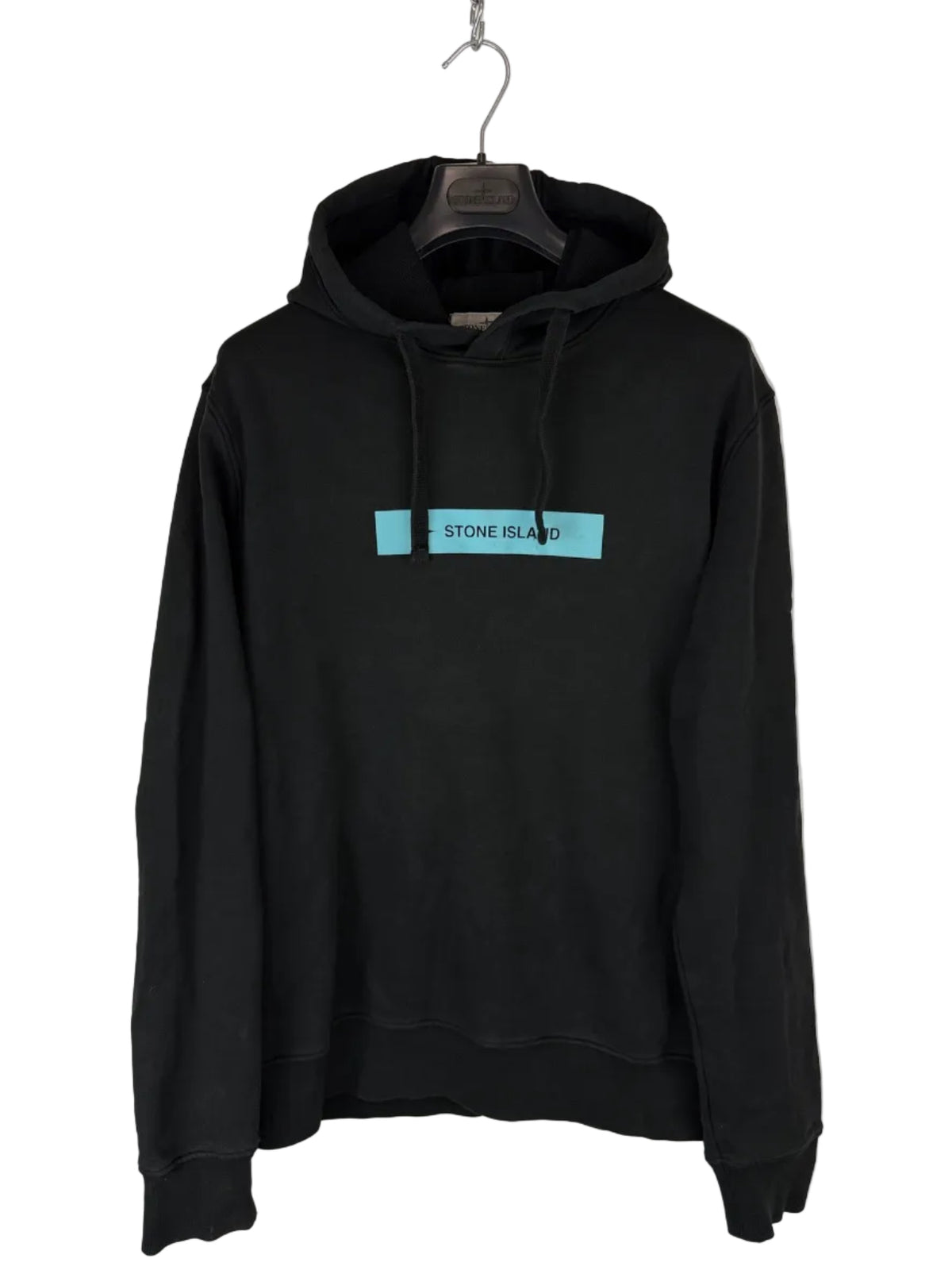 Felpa nera con cappuccio Stone Island - Taglia L