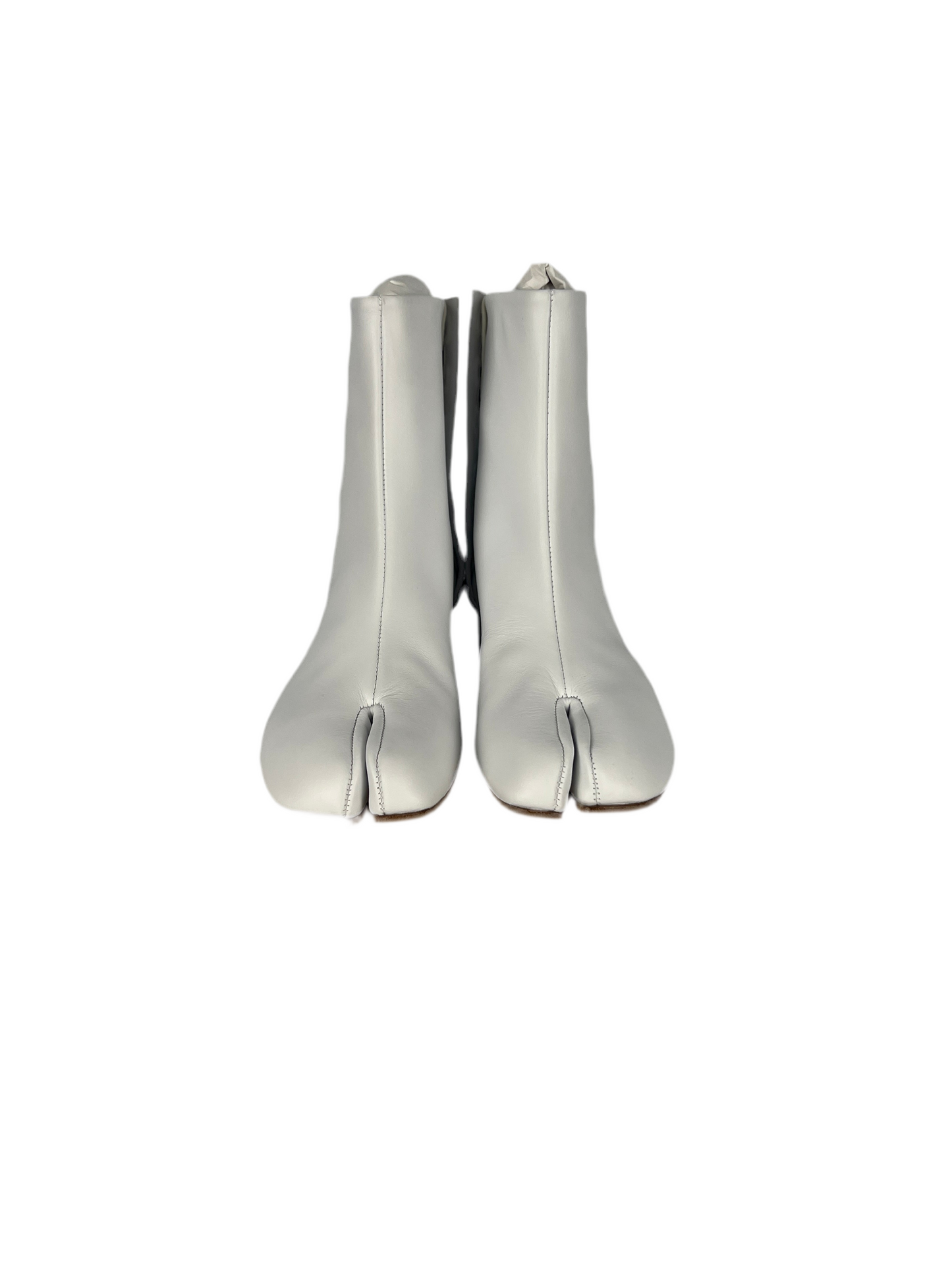 Stivaletti Tabi con tacco bianchi da donna Maison Martin Margiela (nuovi con cartellino) - Numero 35