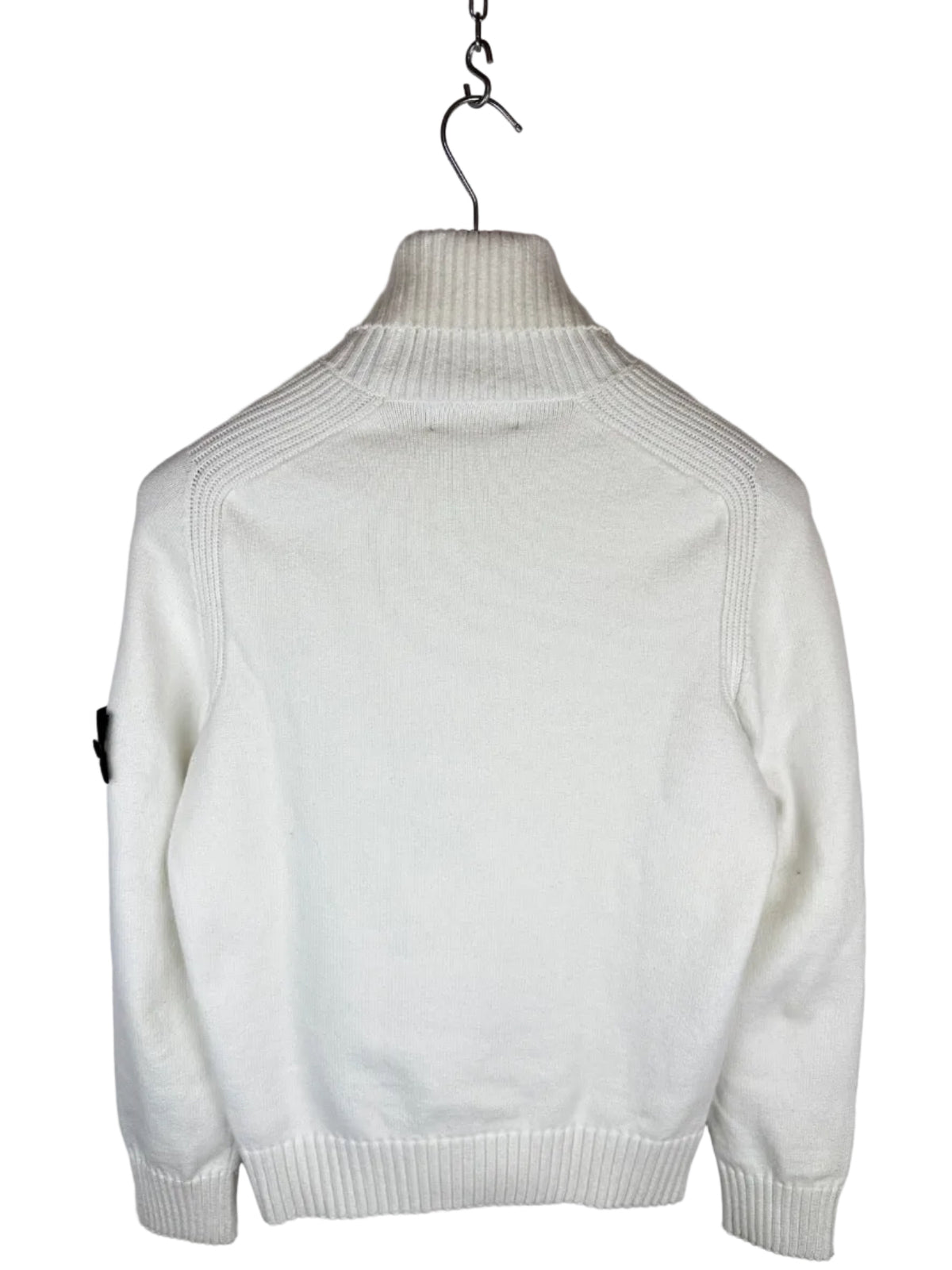 Maglione dolcevita bianco Stone Island - Taglia S