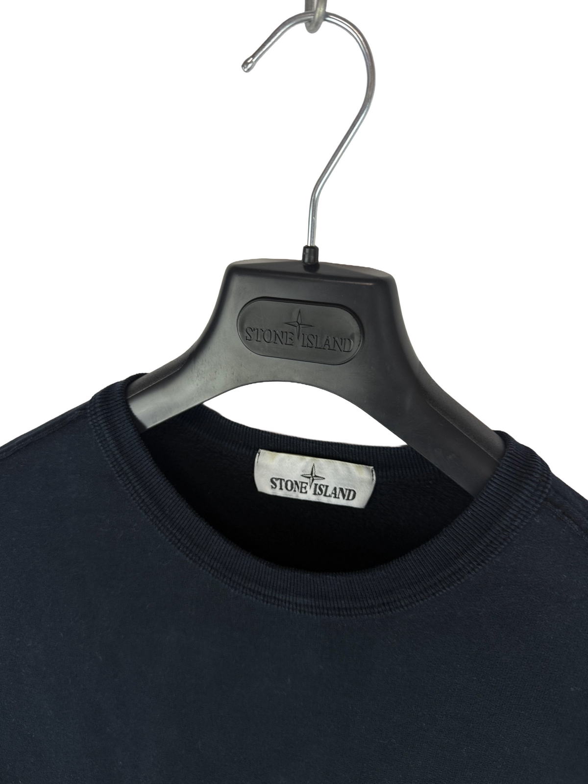 Felpa blu navy foderata Stone Island - Taglia M - foto 4