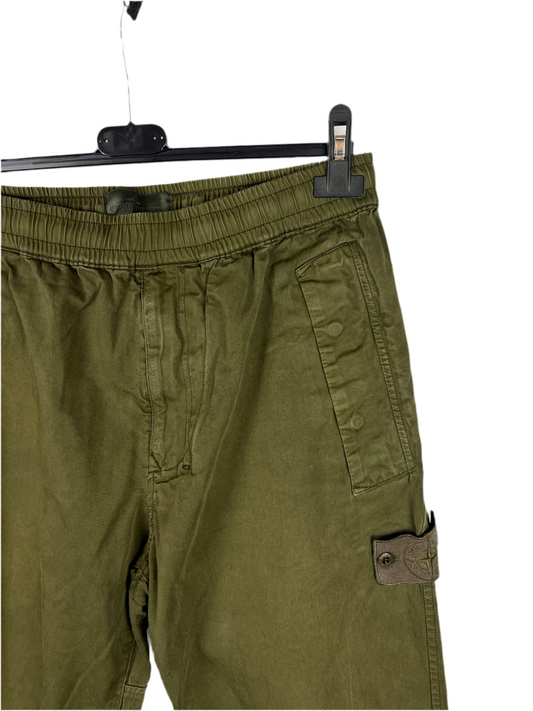 Pantaloni cargo verdi oliva Ghost Stone Island - Taglia 46