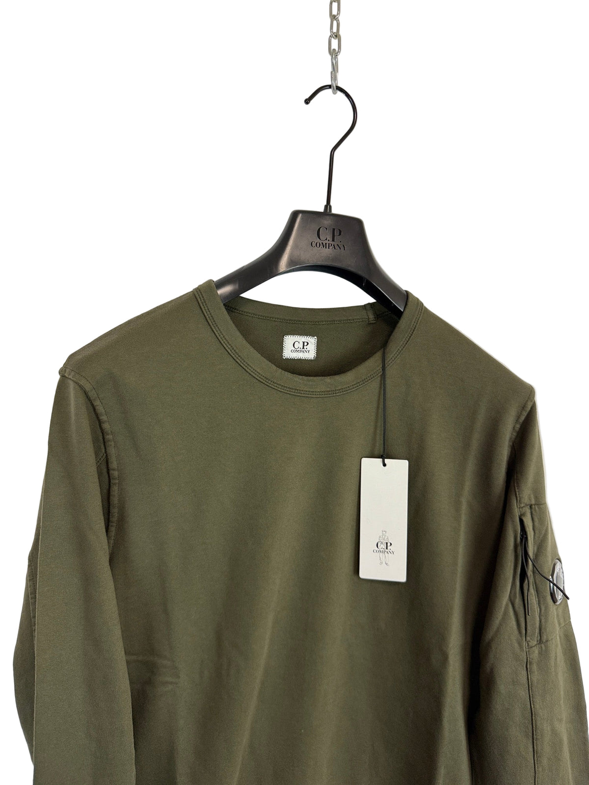 Felpa verde oliva C.P. Company (nuova con cartellino) - Taglia S
