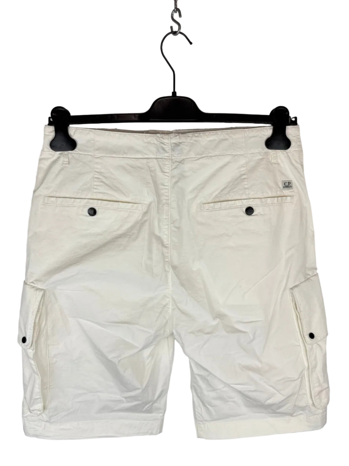 Pantaloncini cargo bianchi C.P. Company nuovi con cartellino - Taglia W31 - foto 4