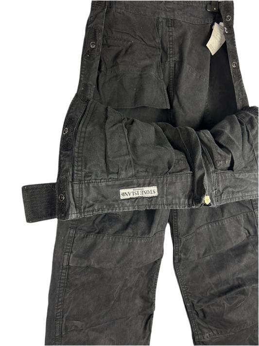 Pantaloni parachute neri Paul Harvey Stone Island - Taglia 48