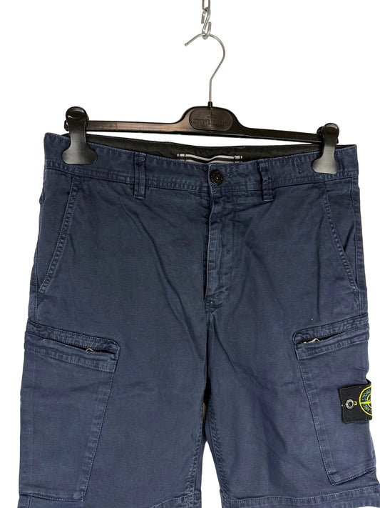 Pantaloncini cargo blu Stone Island - Taglia W31