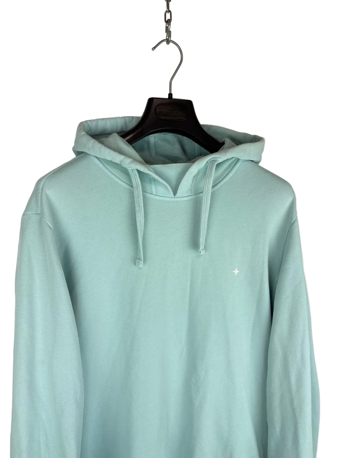 Felpa turchese con cappuccio Stellina Stone Island - Taglia M