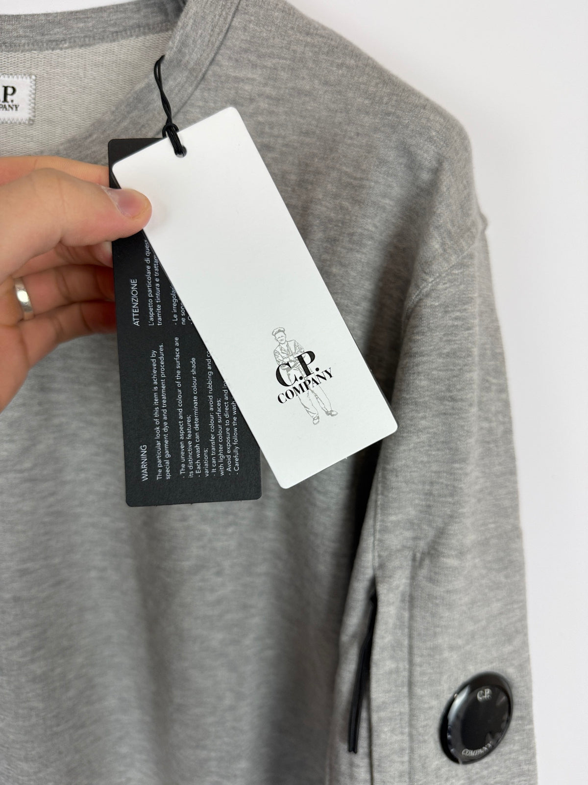 Felpa grigia C.P. Company (nuova con cartellino) - Taglia XXL