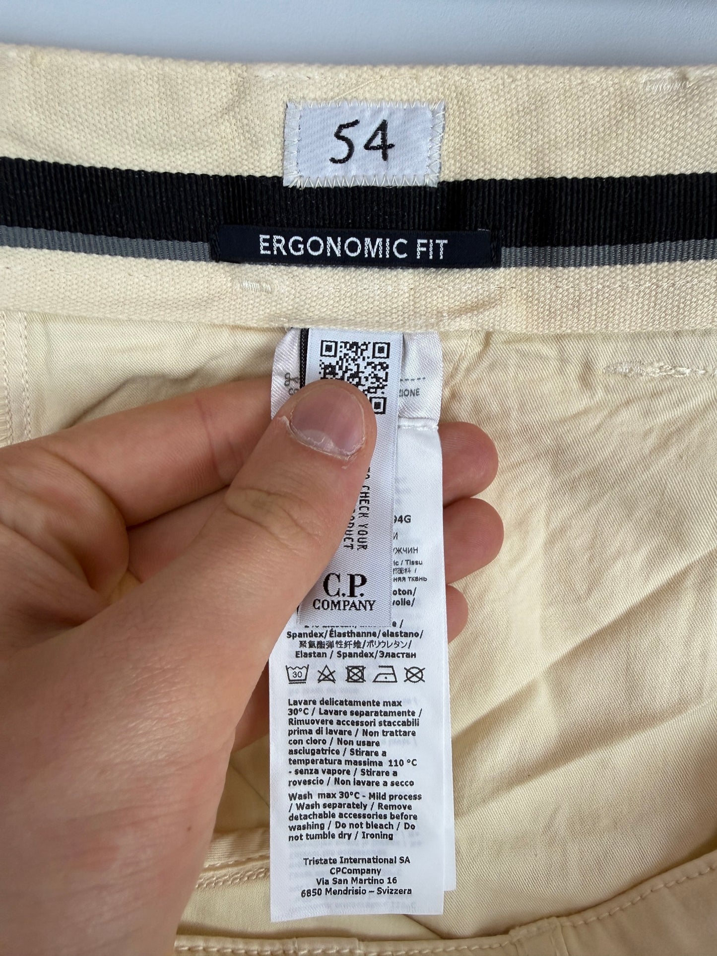 Pantaloni cargo bianco-panna C.P. Company (nuovi con cartellino) - Taglia W38