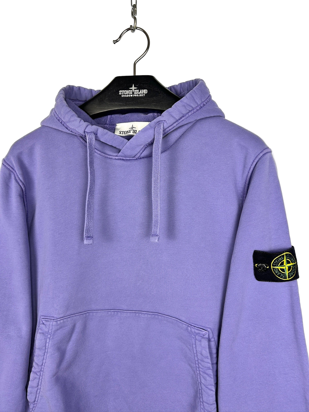 Felpa lilla con cappuccio Stone Island - Taglia M