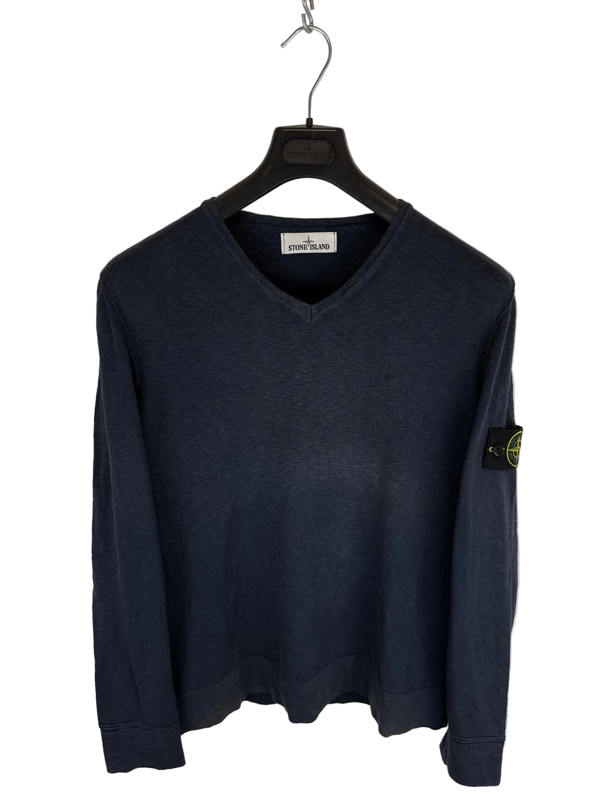 Maglione blu con scollo a V Stone Island - Taglia XL - foto 1
