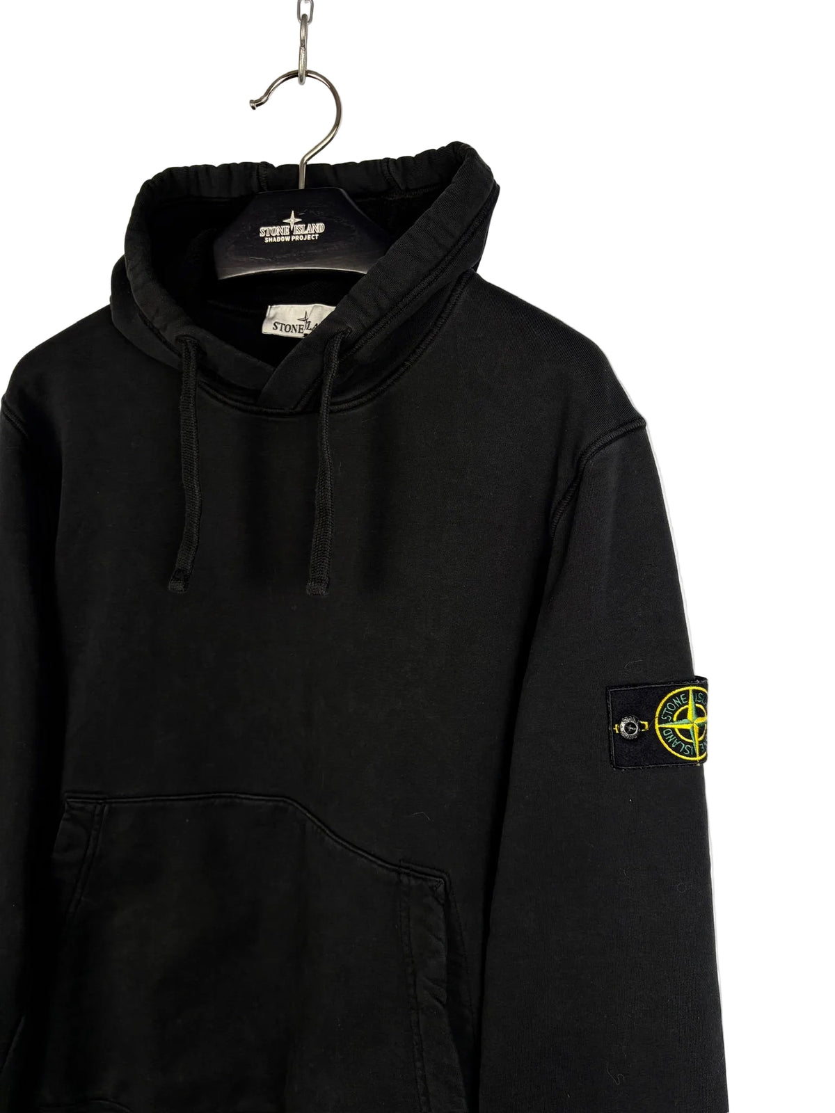 Felpa nera con cappuccio Stone Island 2025 - Taglia L