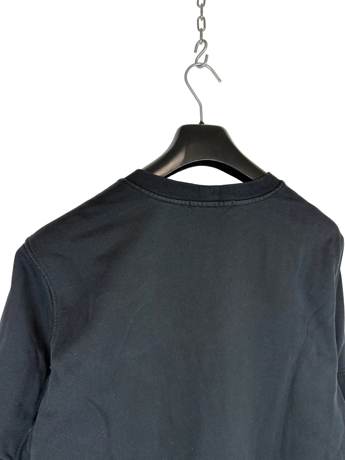Felpa nera con taschino sul petto Stone Island - Taglia XL
