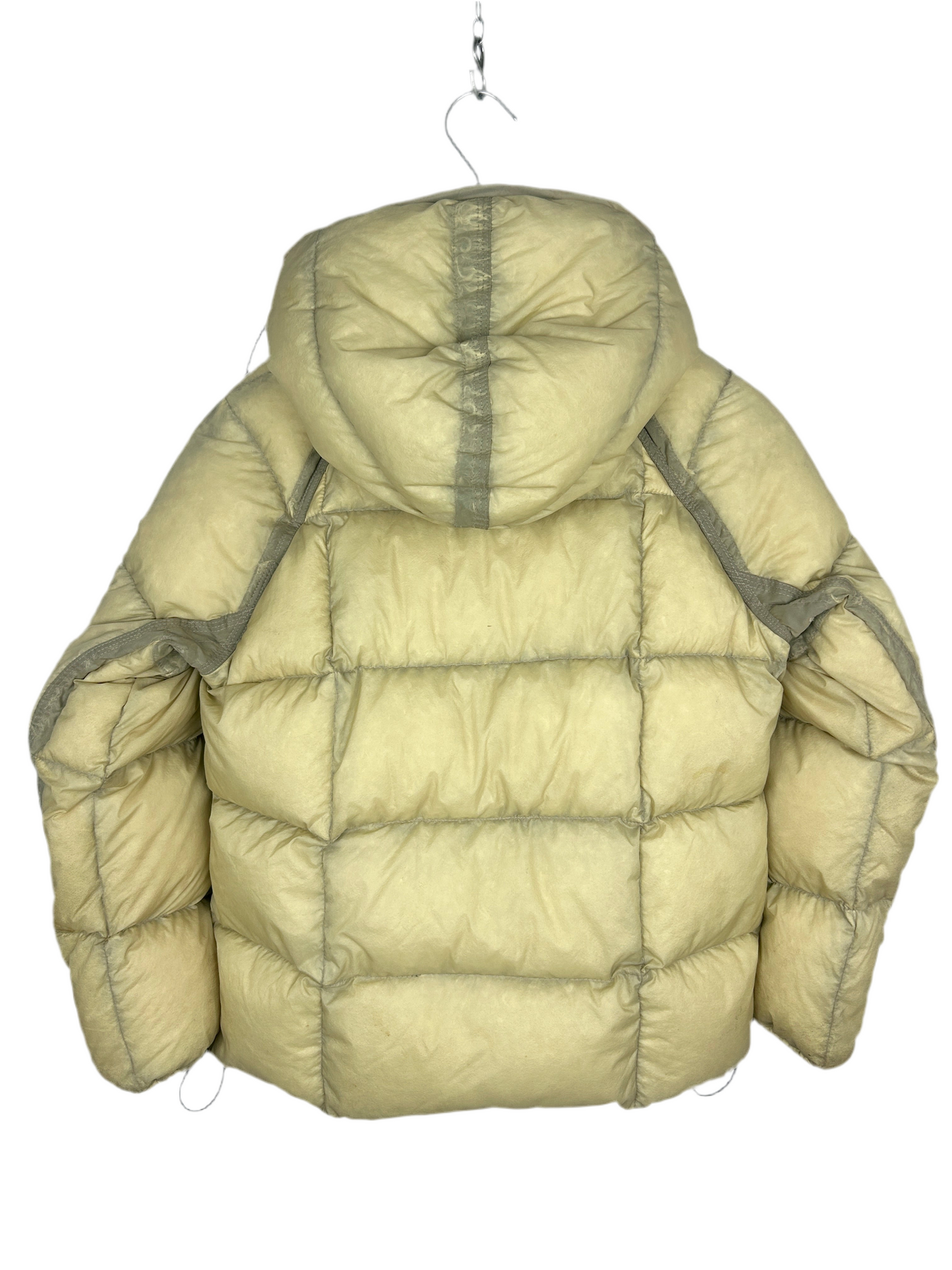 Giacca Nylon opaque gialla con zip e cappuccio Stone Island - Taglia Junior (10 anni, 140cm)