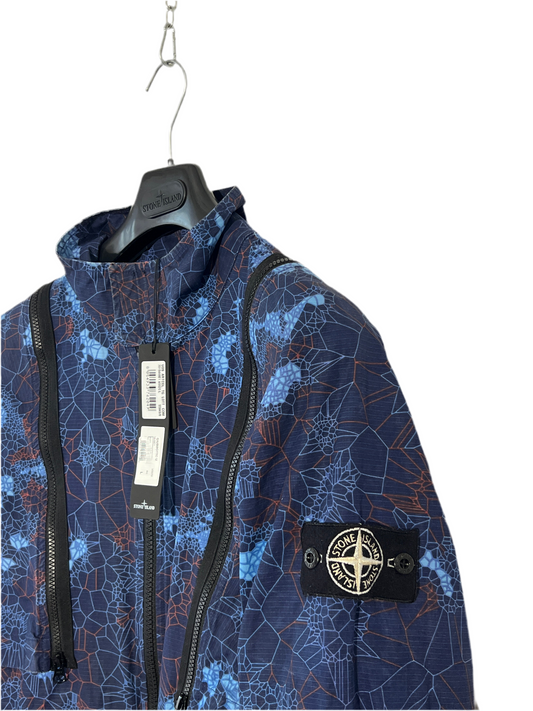 Giacca blu Stone Island Printed Heat Reactive Thermosensitive Fabric (nuova con cartellino) - Taglia L