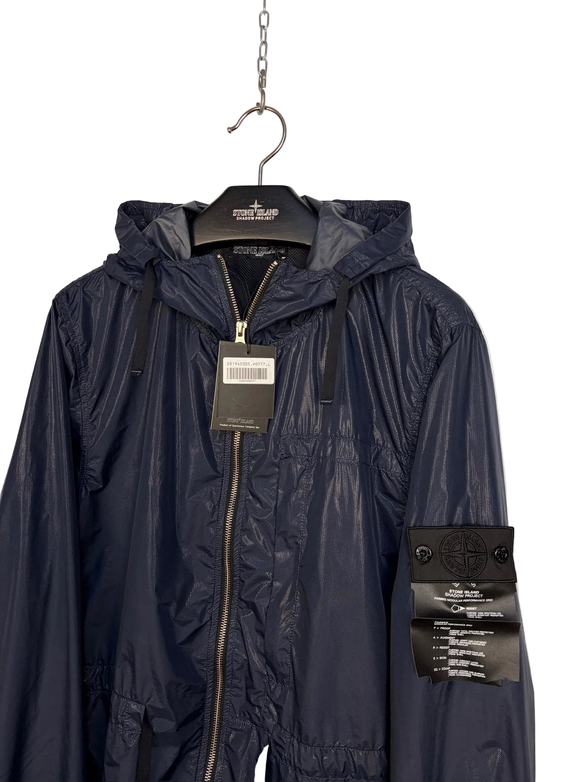 Giacca blu Solo-R Shadow Project Stone Island (nuova con cartellino) - Taglia L