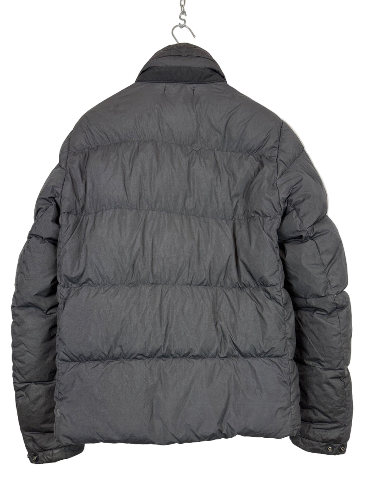 Giacca grigio scuro Garment Dyed Crinkle Reps NY Down Stone Island - Taglia M