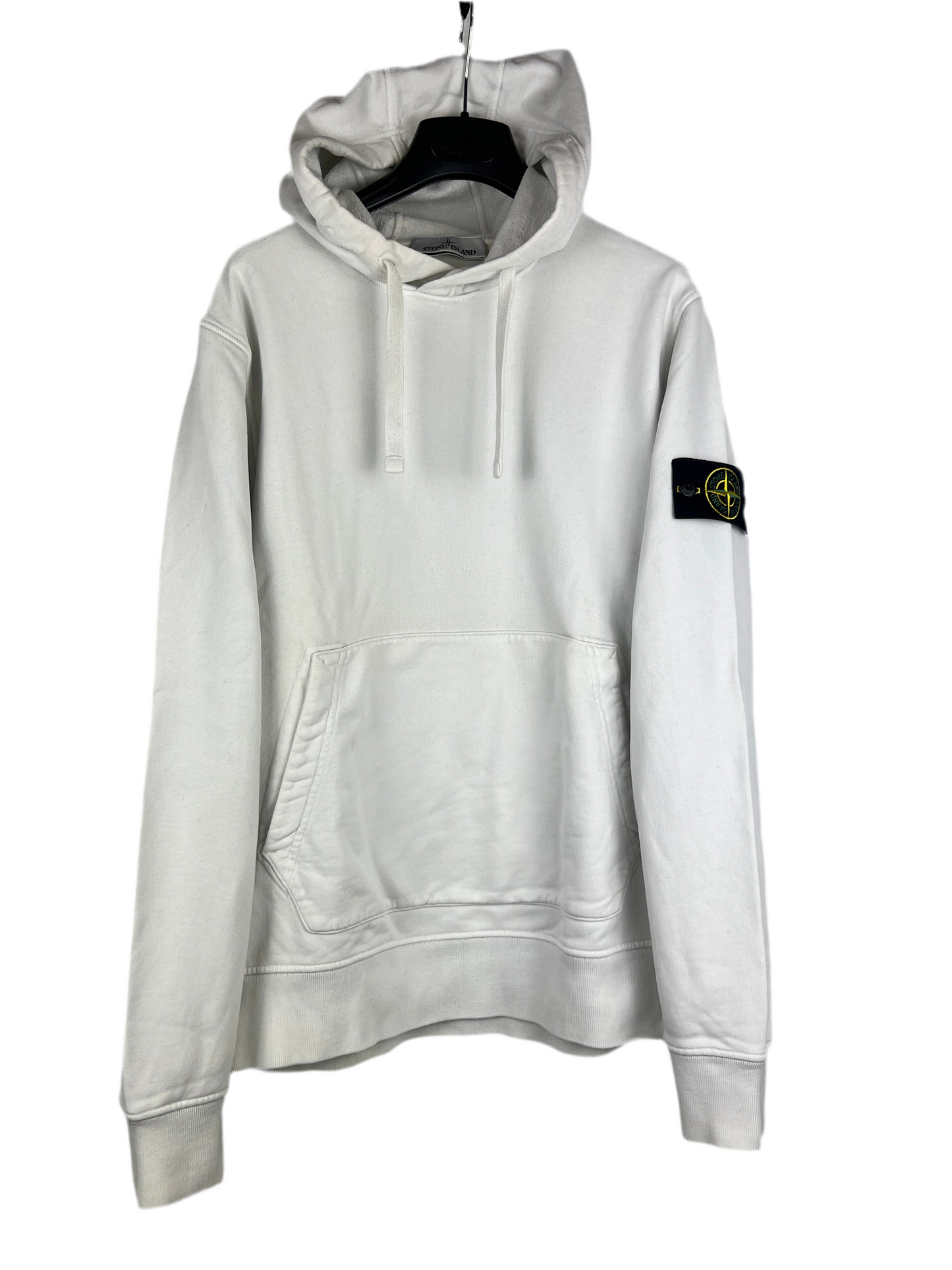 Felpa bianca con cappuccio Stone Island - Taglia S