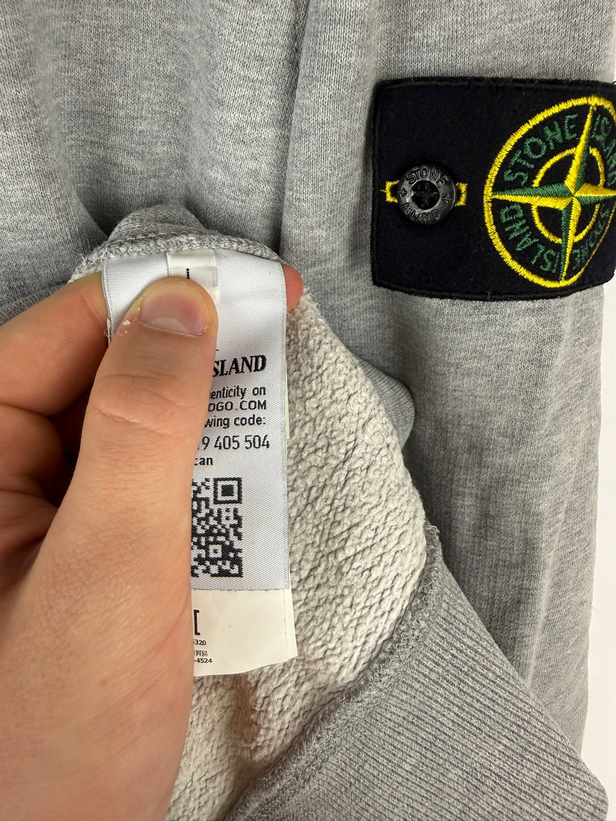 Felpa grigia Stone Island - Taglia L