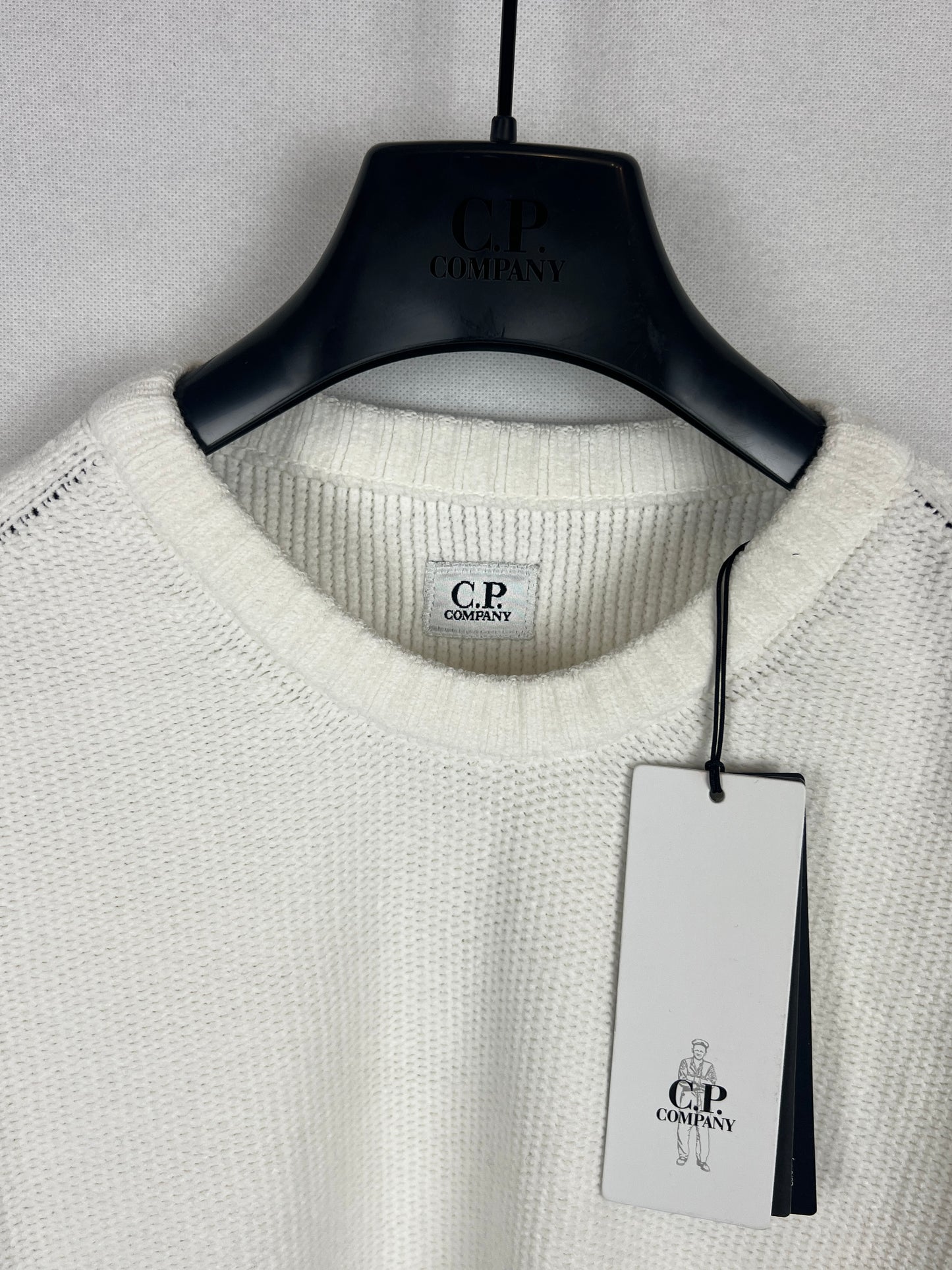 Maglione bianco C.P. Company (nuovo con cartellino) - Taglia L