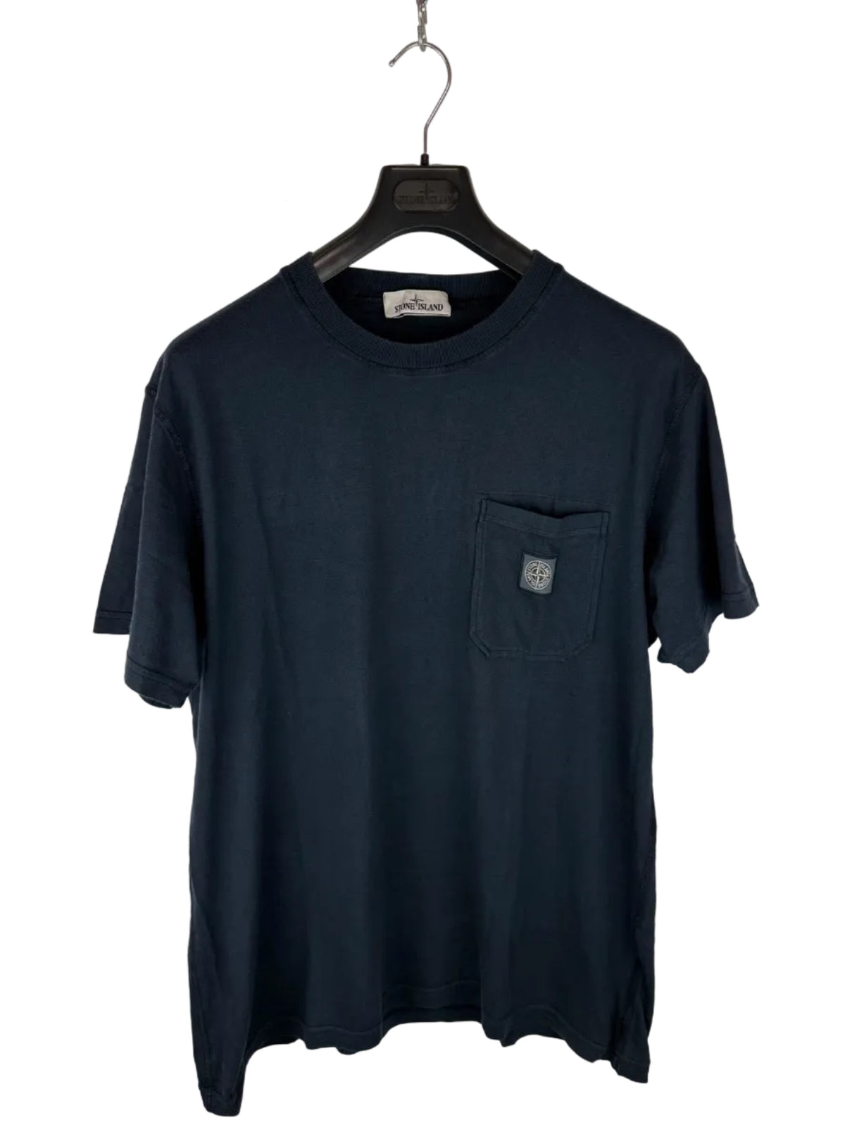T-shirt blu navy con taschino Stone Island - Taglia XXL