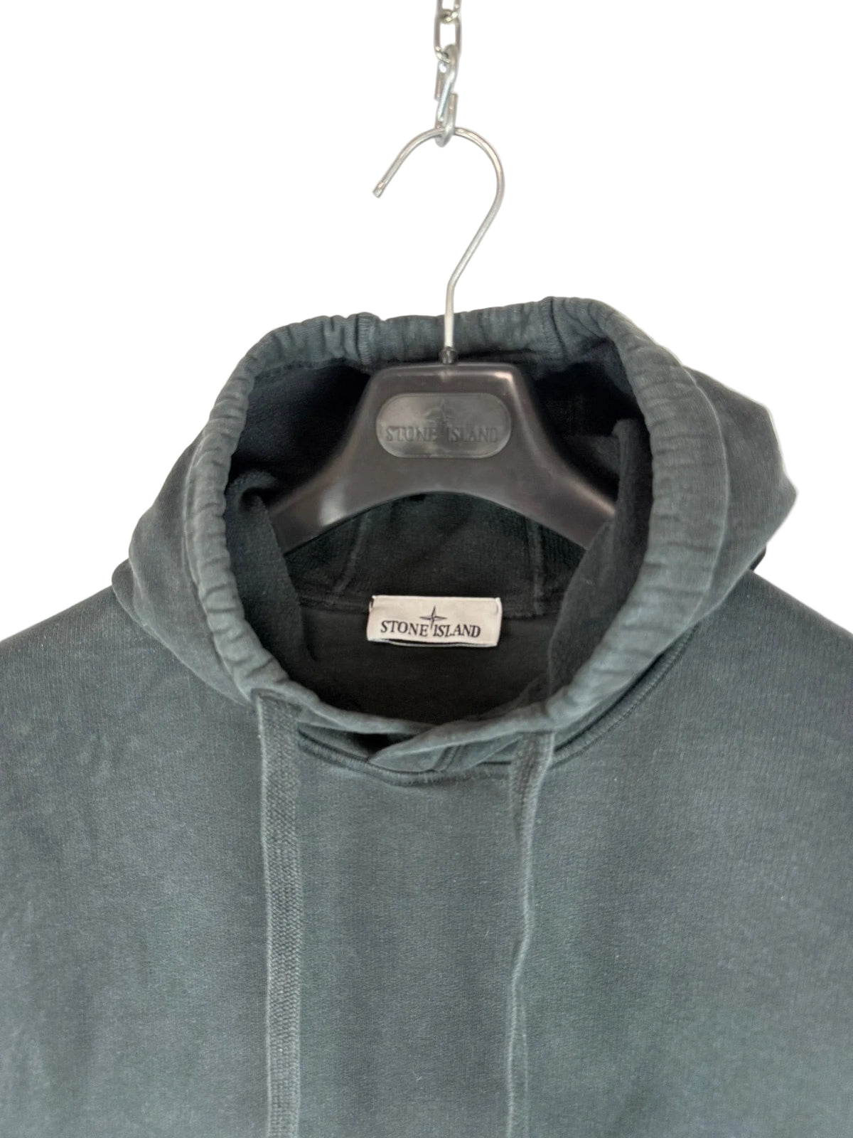 Felpa nera con cappuccio Stone Island - Taglia L