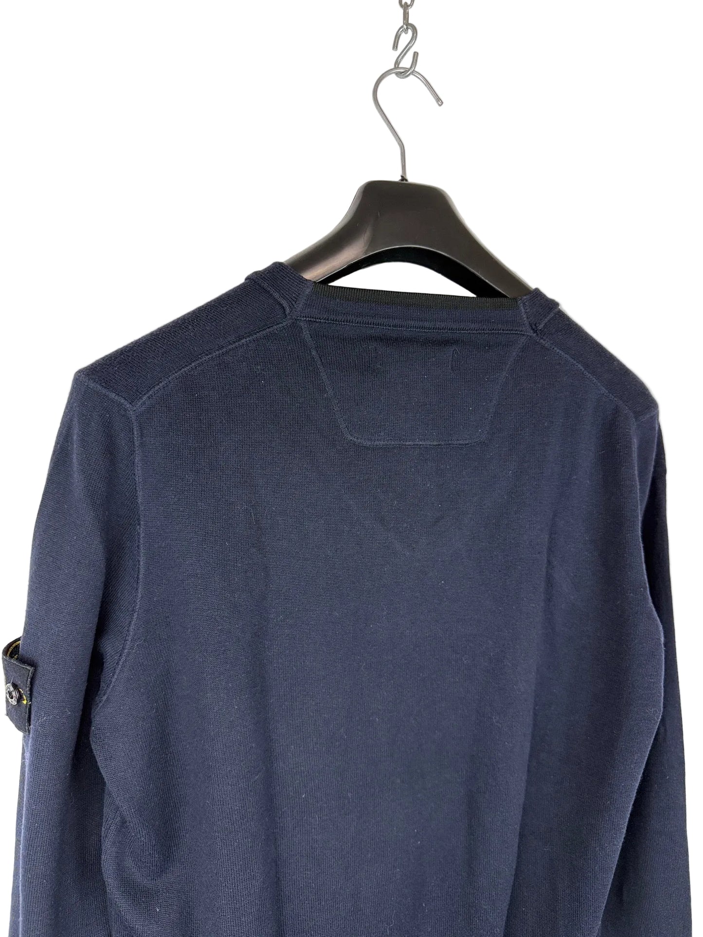 Maglione blu navy con scollo a V Stone Island - Taglia L