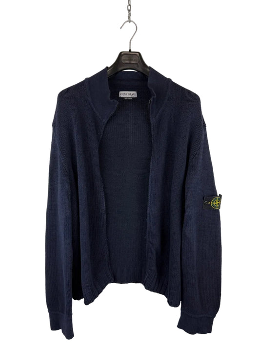 Maglione Vintage blu con zip Stone Island - Taglia XXL
