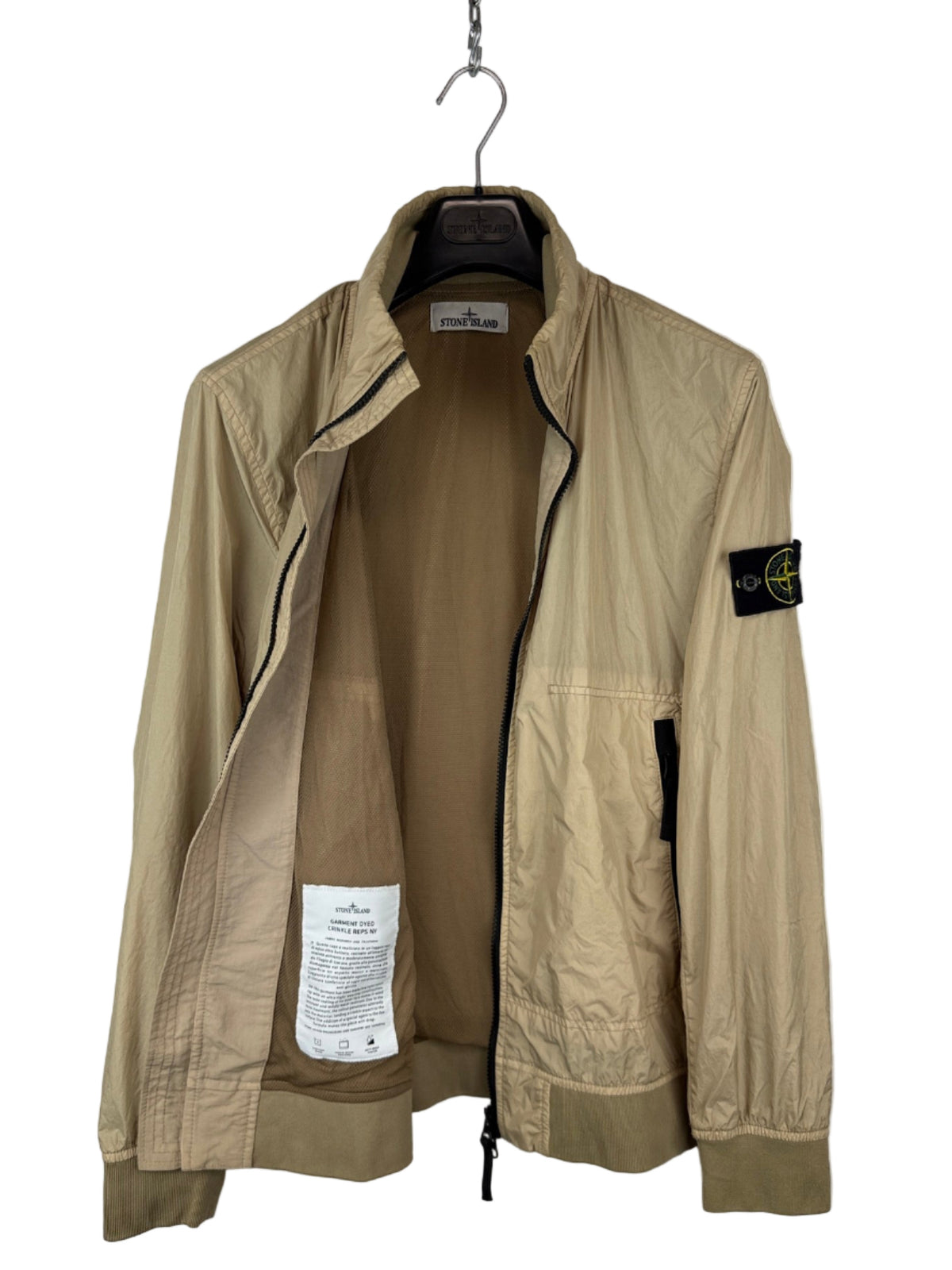 Giacca beige Garment Dyed Crinkle Reps NY Stone Island - Taglia S