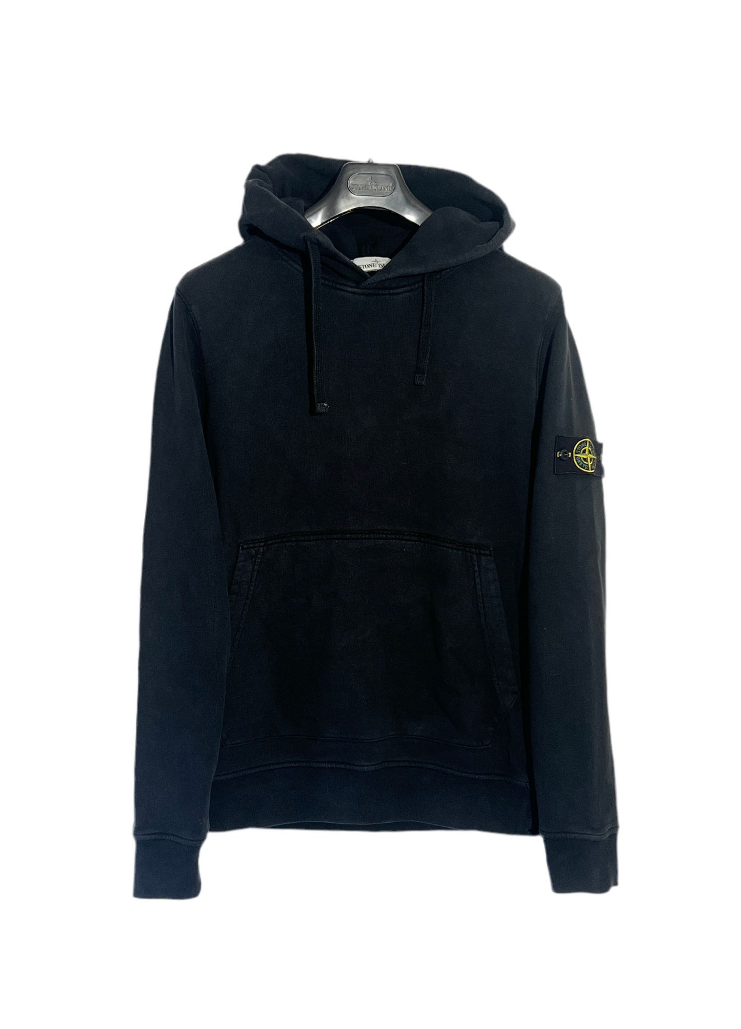 Felpa nera con cappuccio Stone Island - Taglia L
