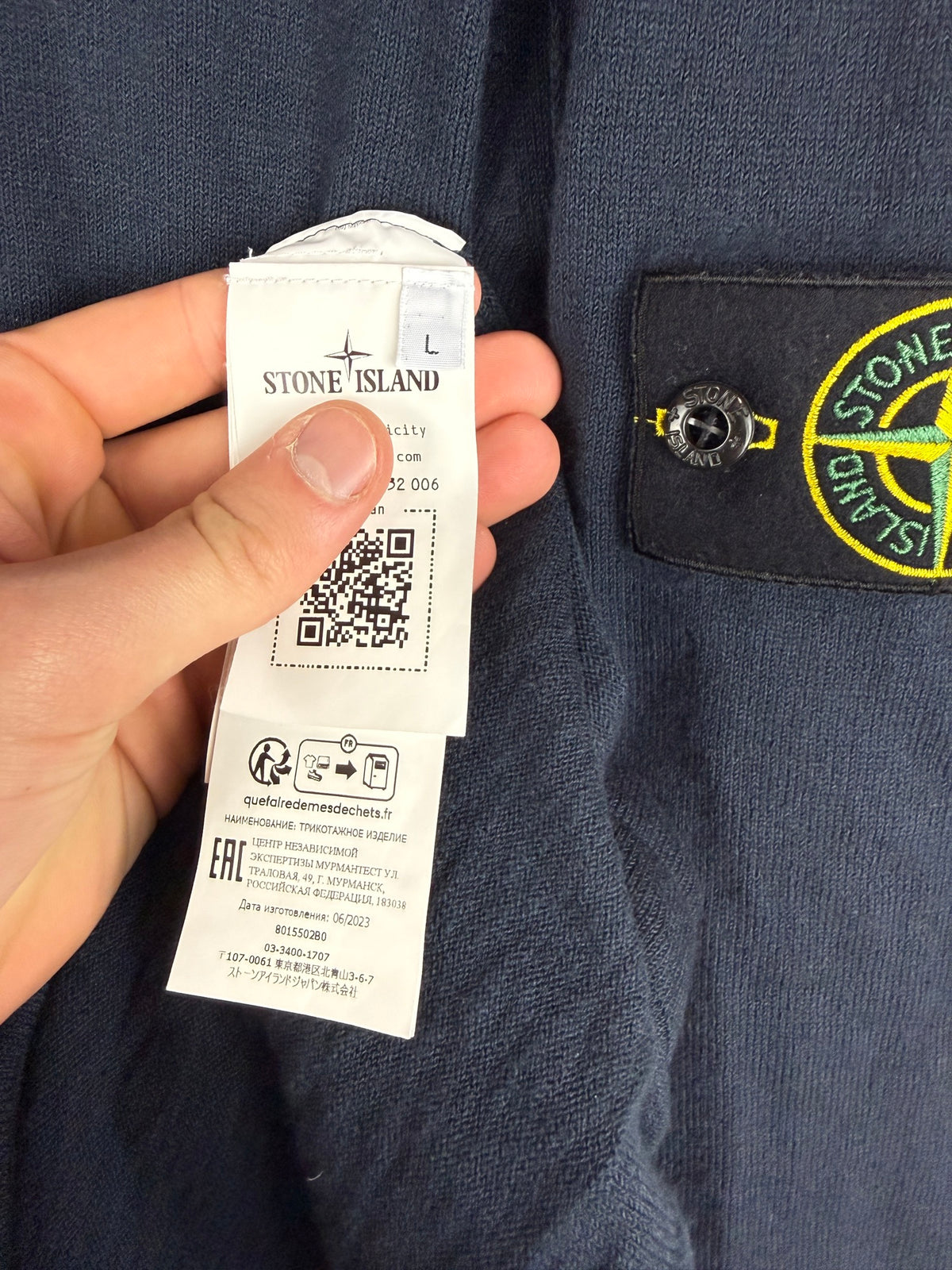 Maglione blu Stone Island - Taglia L