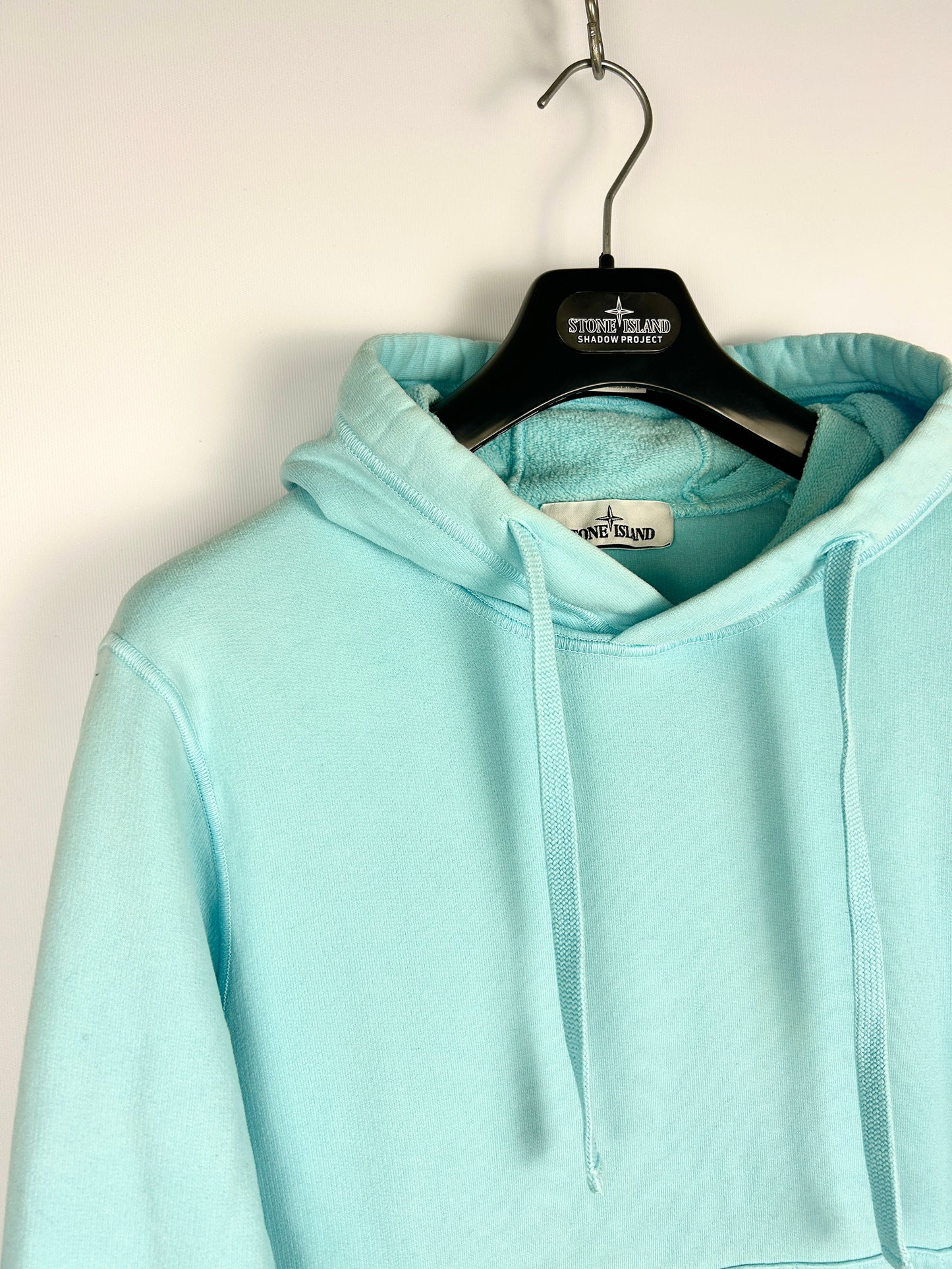 Felpa con cappuccio azzurra Stone Island - Taglia S