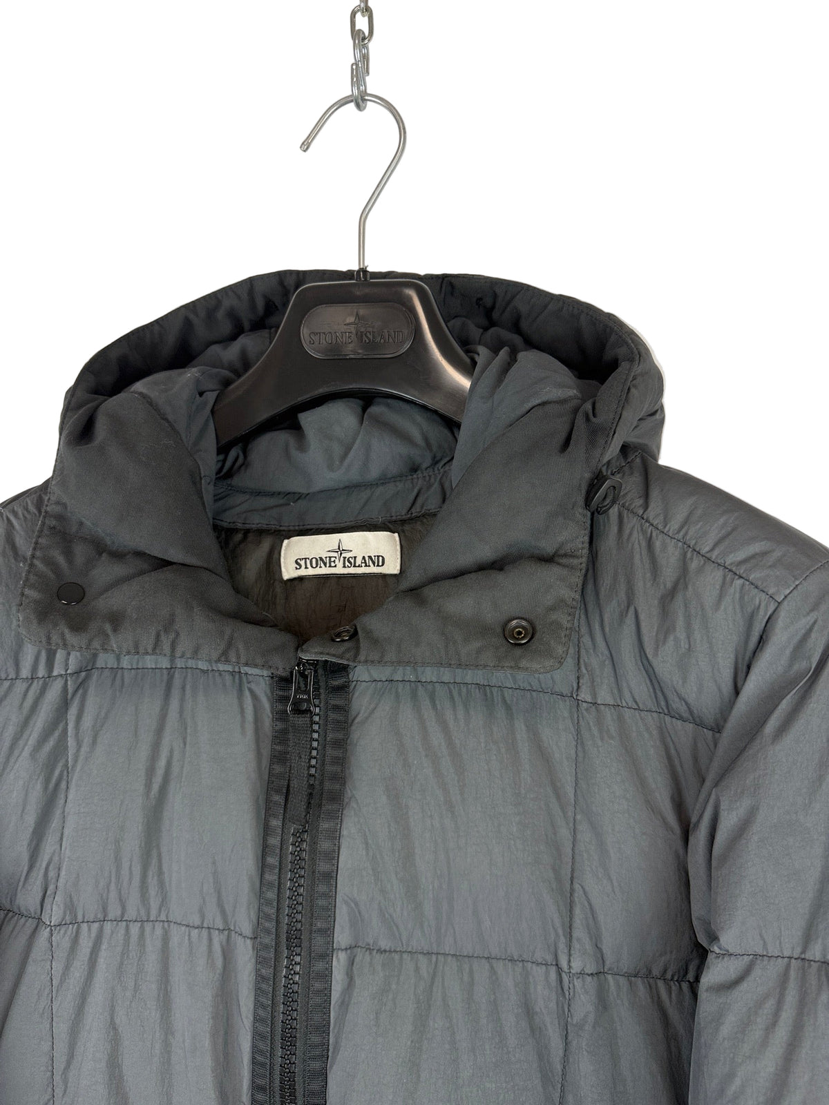 Giacca grigia Garment Dyed Crinkle Reps NY Down Stone Island - Taglia S