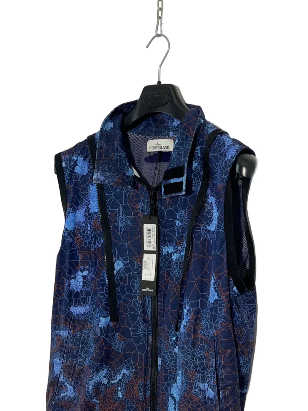 Giacca blu Stone Island Printed Heat Reactive Thermosensitive Fabric (nuova con cartellino) - Taglia L