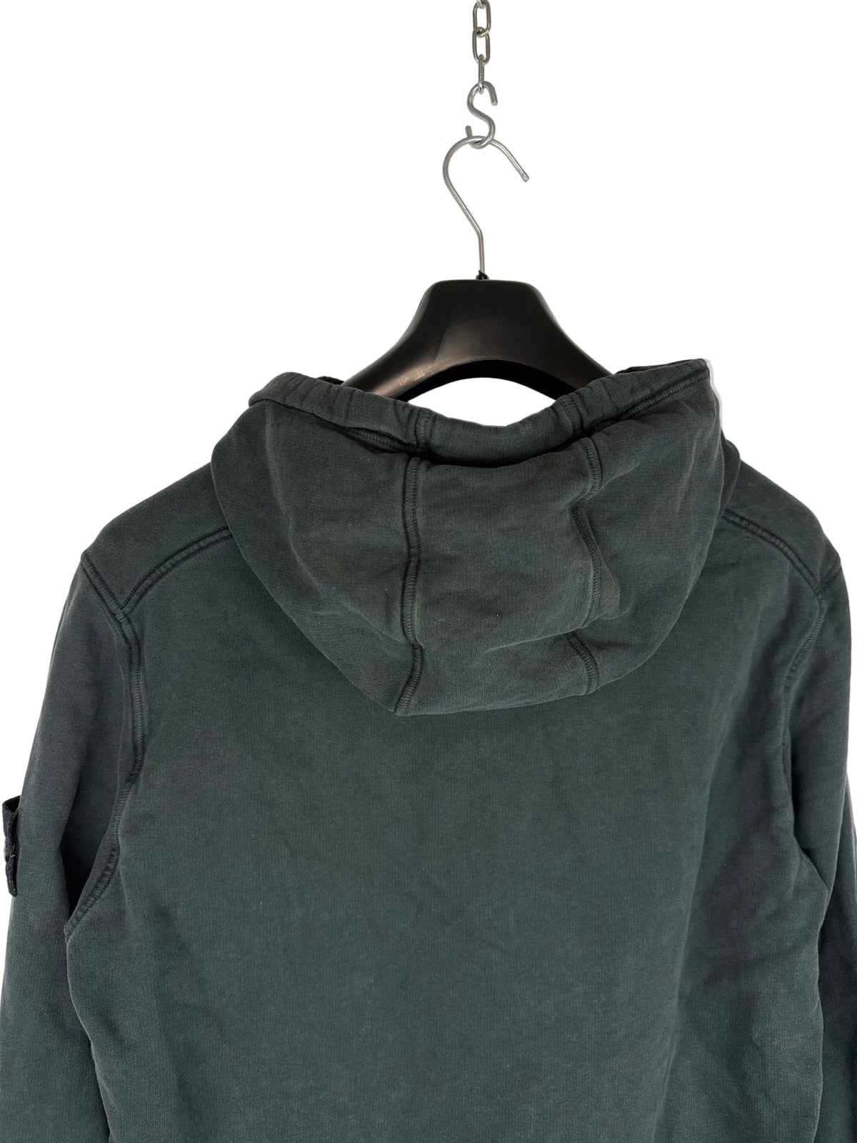Felpa nera con cappuccio Stone Island - Taglia L