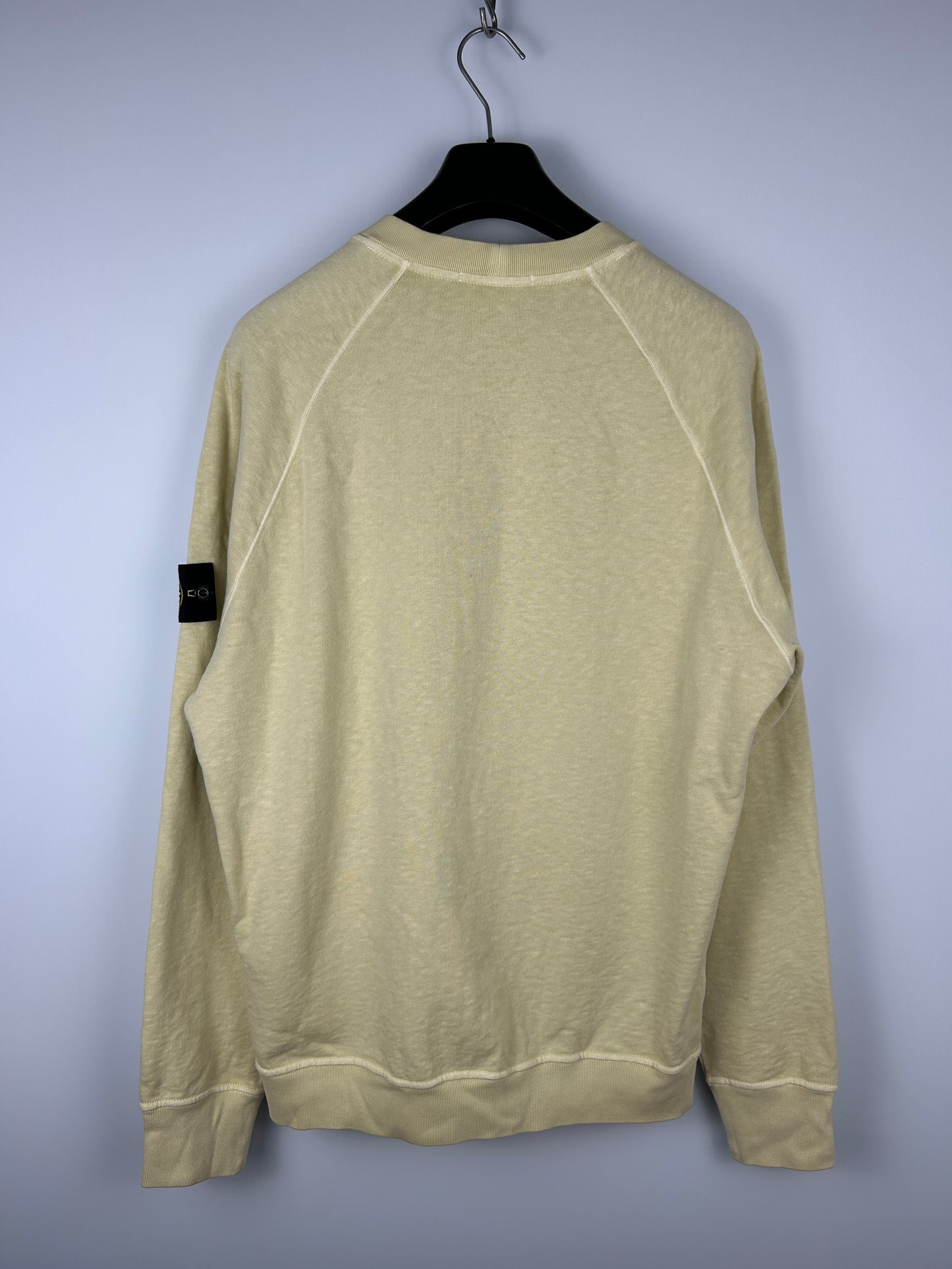 Felpa gialla Stone Island (nuova con cartellino) - Taglia L