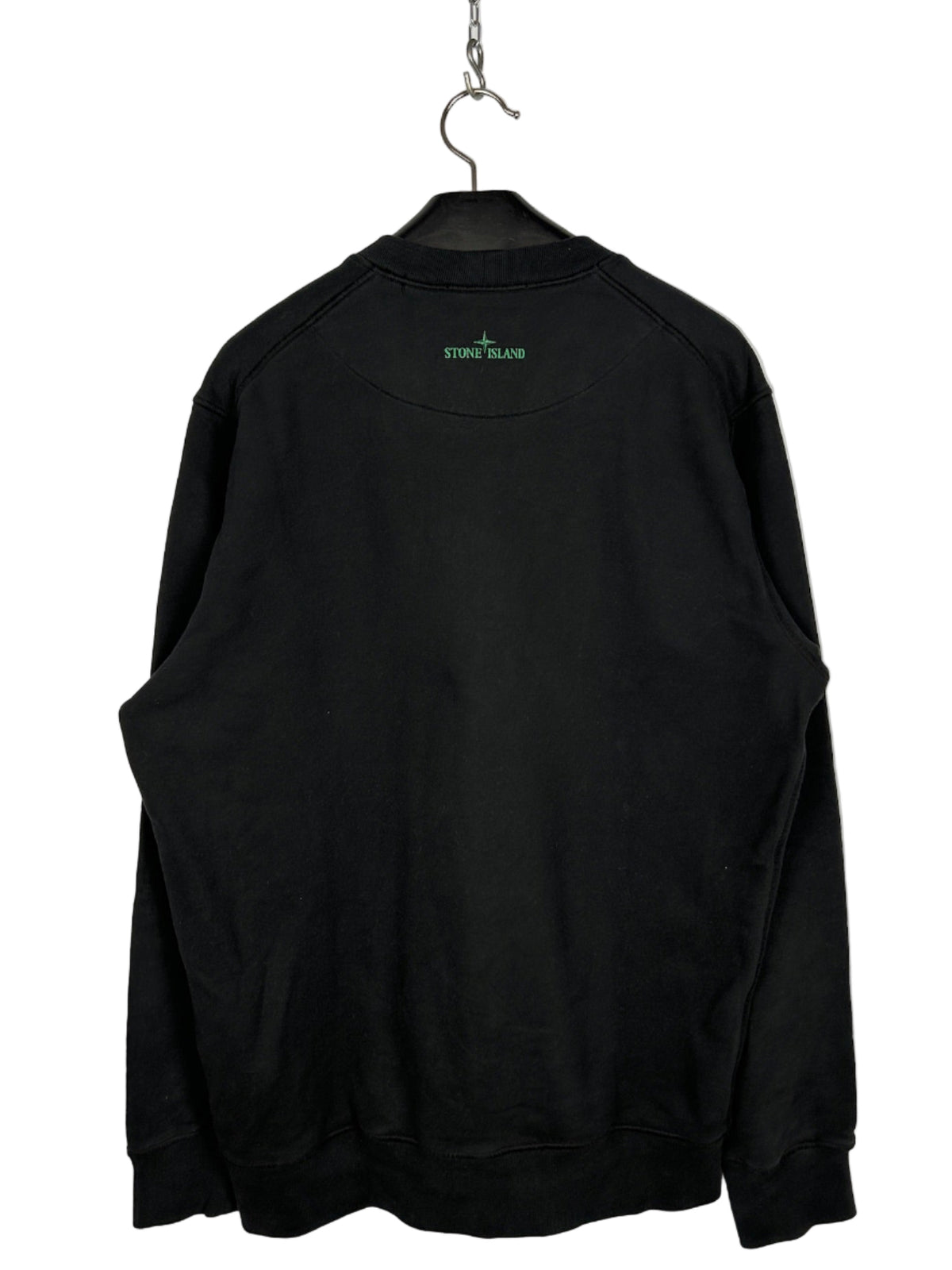 Felpa con logo in gomma 3D nera Stone Island - Taglia XL