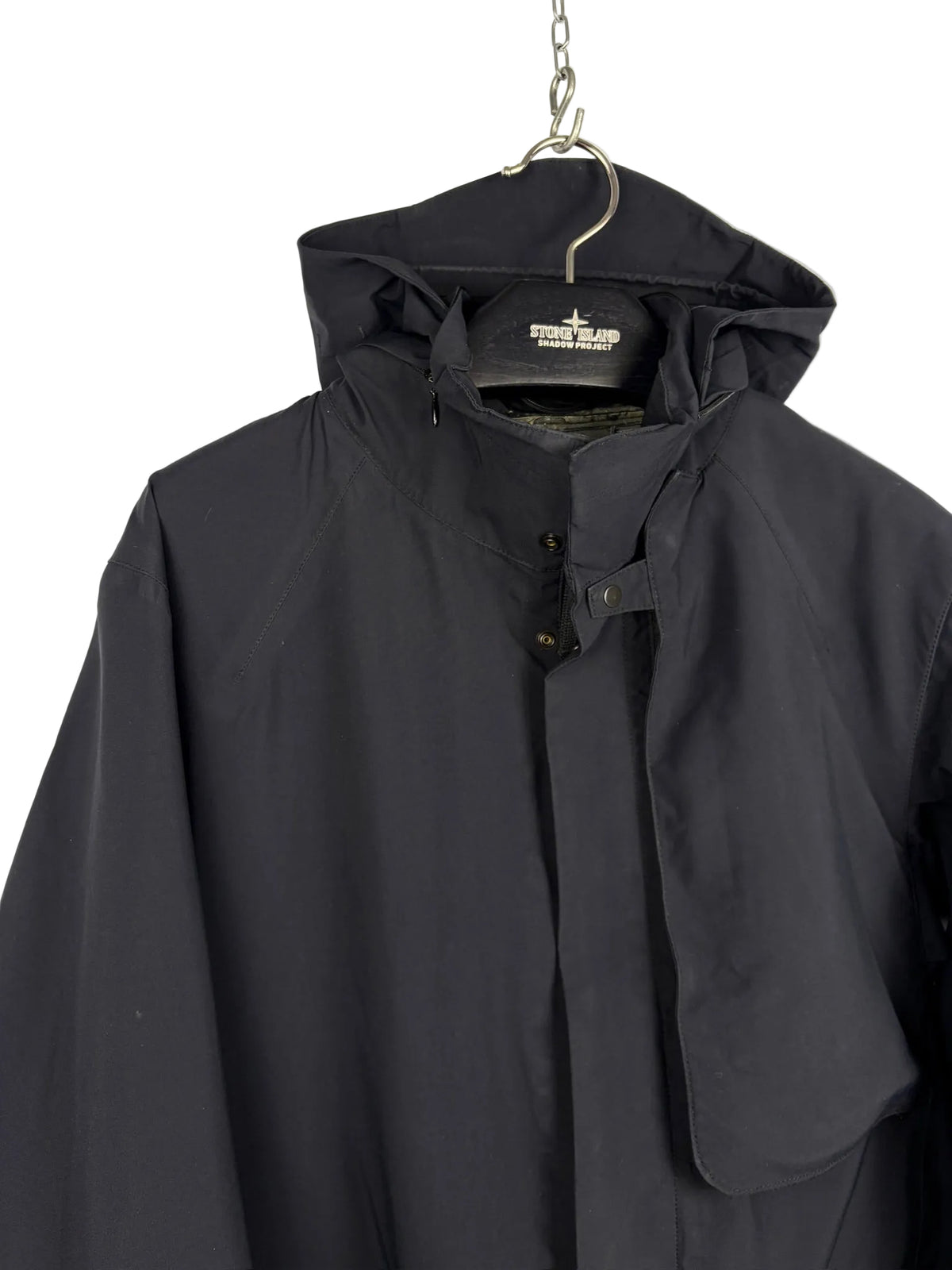 Stealth Jacket nera con chiusura a zip Stone Island Shadow Project - Taglia L
