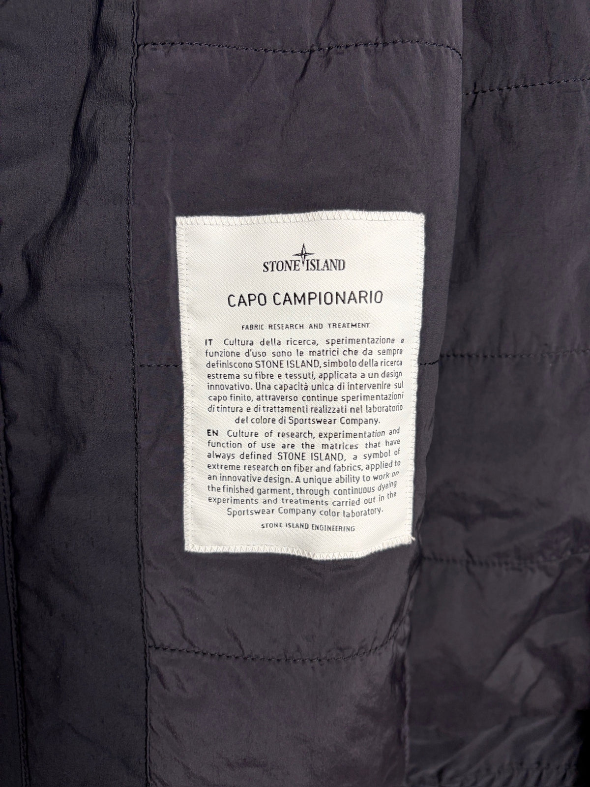 Giacca smanicato nera Stone Island Stellina Capo Campionario (nuovo con cartellino) - Taglia L