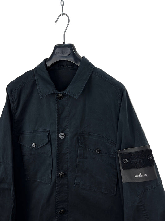 Overshirt nera Stone Island Ghost - Taglia XL