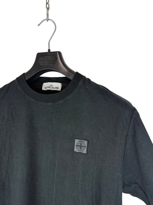 T-shirt nera Stone Island - Taglia L